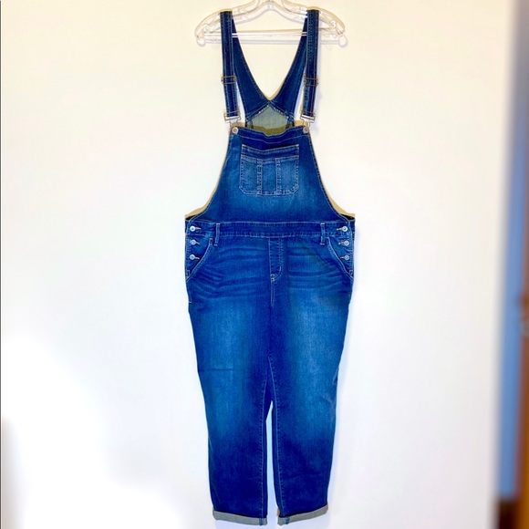 torrid denim overalls